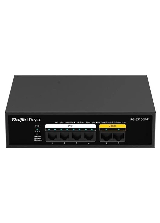 Комутатор Reyee RG-ES106F-P Ruijie (396717716)
