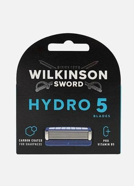 Сменные кассеты (картриджи лезвия) для бритья 5 Hydrating Gel Pro Vitamin B5 - 8 кассет Wilkinson Sword Hydro (324803117)