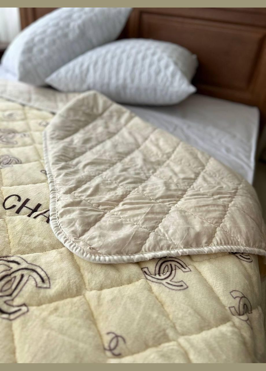 Плед флісовий євро шанель 200х220 см (П-M-fliskovdra01-5) No Brand (306633386)