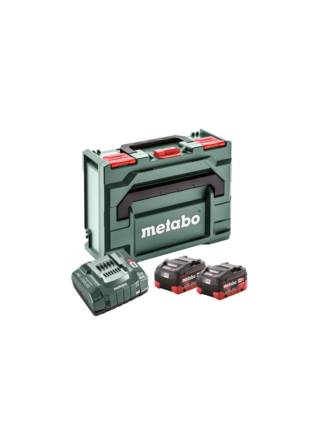 Базовый комплект аккумуляторных батарей 18 В 2x5.5 Ач LiHD + зарядное устройство ASC 145 (MetaLoc) 685077000 (8183) Metabo (266339592)