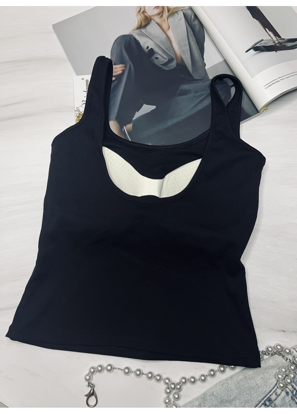 Топ-майка з незнімним поролоном Push Up Beisdanna (354820878)