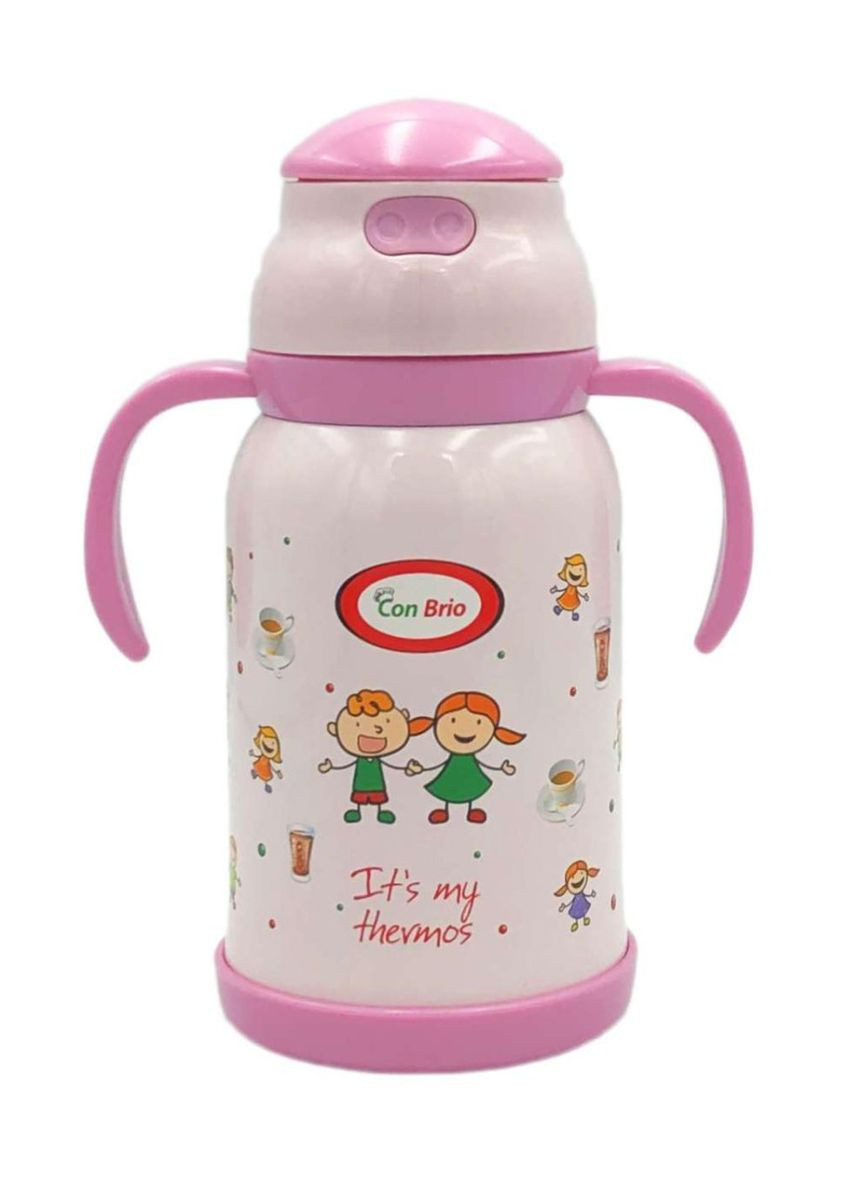 Детский термос-поилка 380 мл Сon Brio СB-383-pink Con Brio (360643290)
