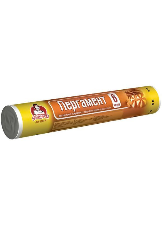 Пергамент для выпечки Помощница силиконизированная, 6 м Помічниця 4820012347582 (328394365)