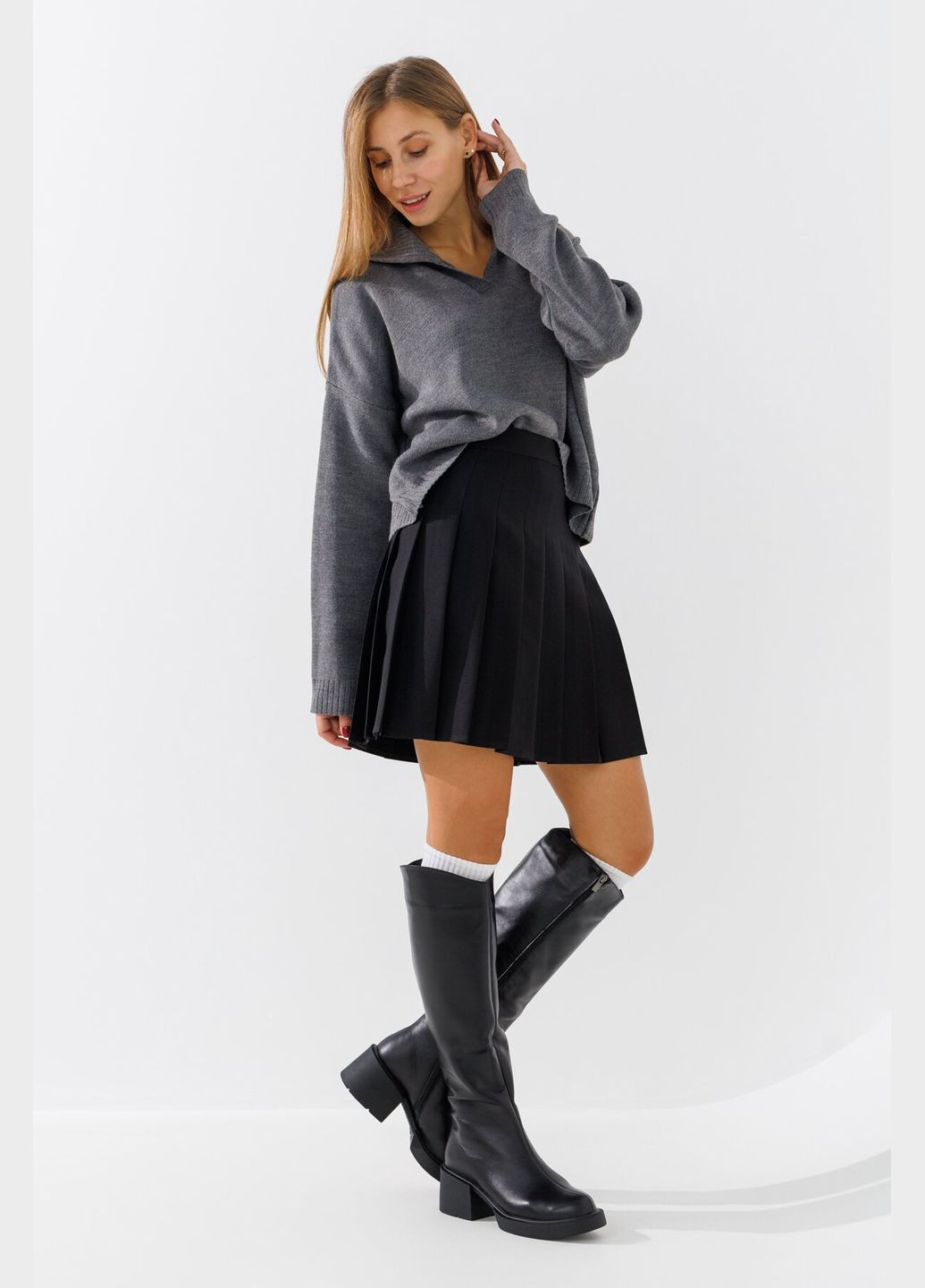 Зимние сапоги женские 4017 черный shop (2000990069245) Stepln