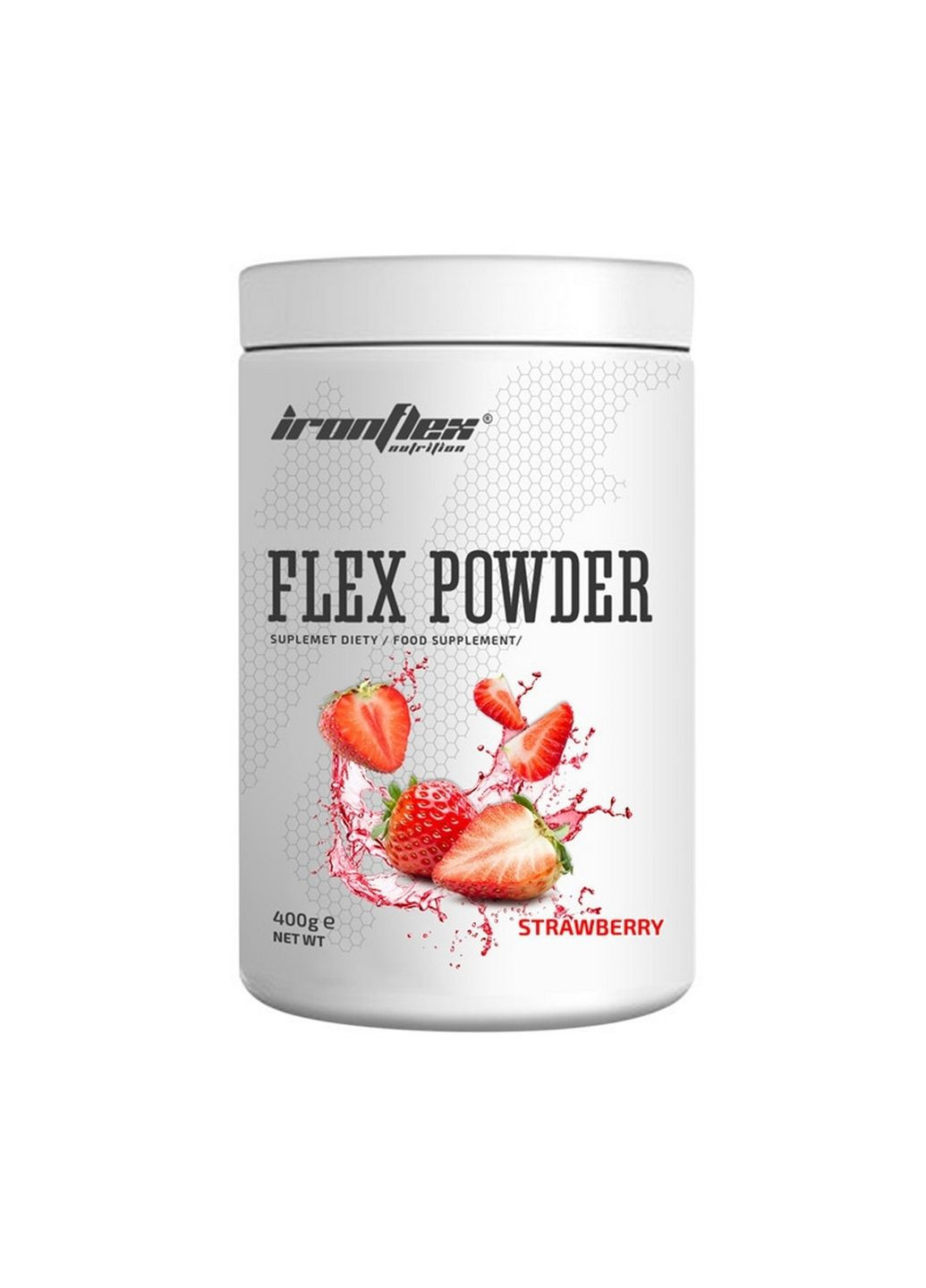 Препарат для суглобів та зв'язок Flex Instant Powder, 400 грам Полуниця Ironflex (293339130)