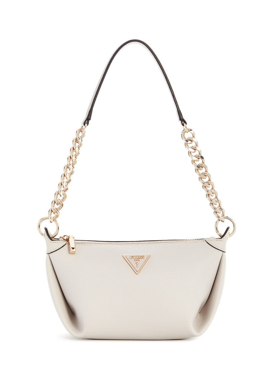 Сумка женская кросс-боди Ivory Solid Meridian Top Zip Shoulder Bag бежевая Guess (364100410)