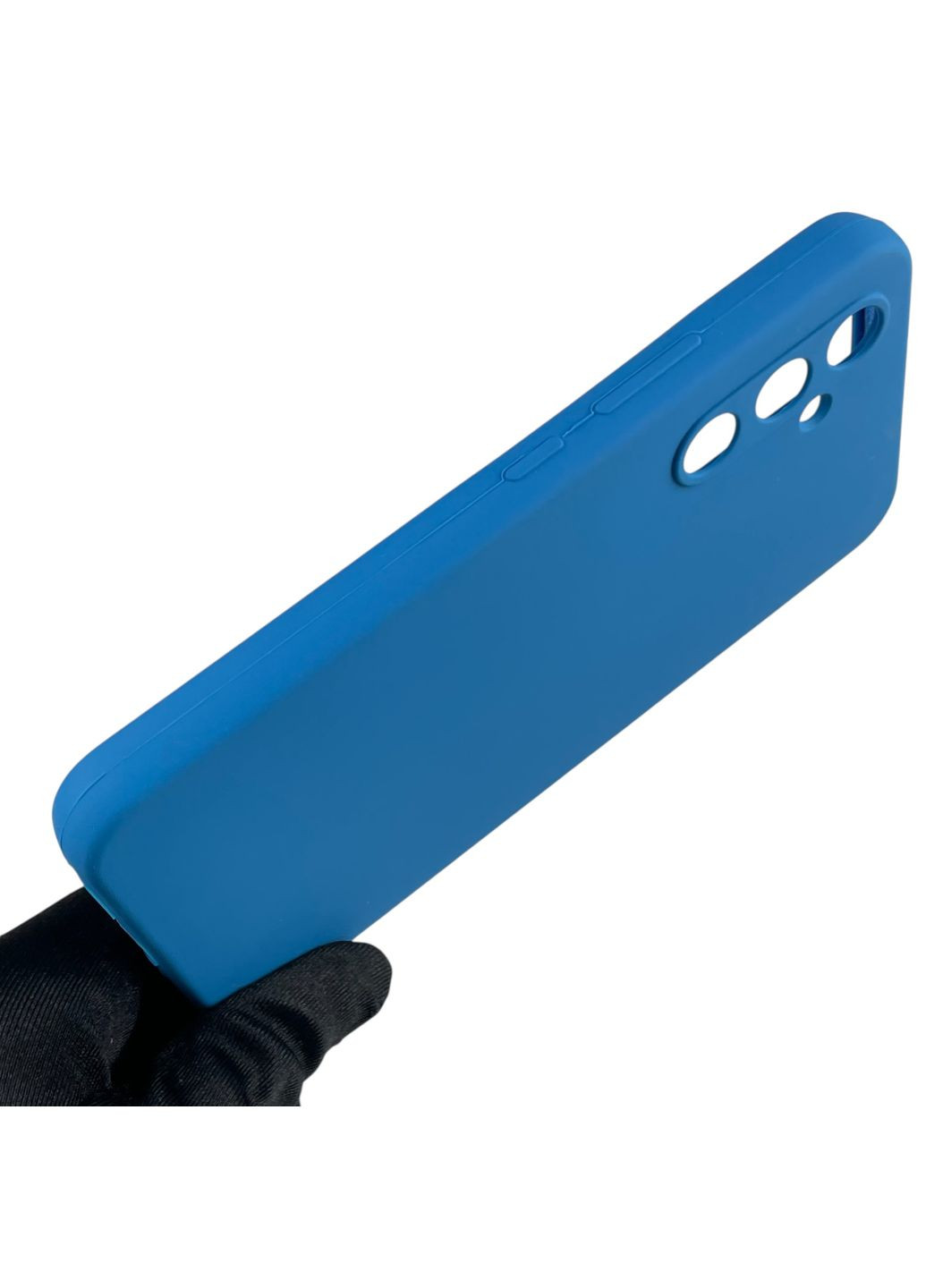 Чехол для Galaxy A54 5G (SM-A546E) силиконовый с микрофиброй нескользящий на самсунг а54 5г синий Samsung (366233782)