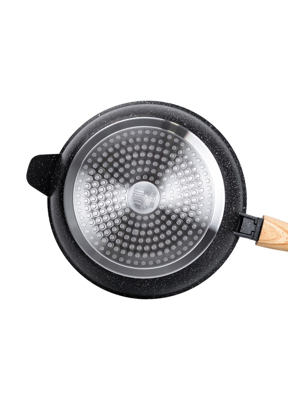 Сковорода універсальна алюмінієва 26 см зі знімною ручкою, чорний MGC (322771164)