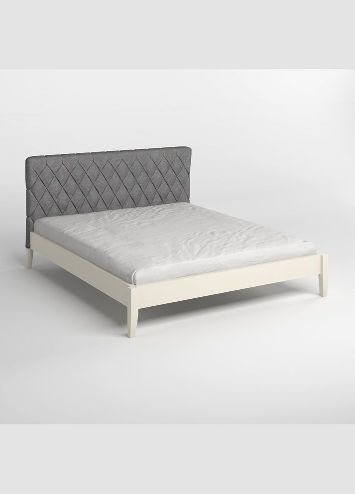 Двоспальне дерев'яне ліжко Венеція ДК (S0505Y30R)/Аляска 93 (Сірий) 140х200 см (MBG-5567) Mebigrand (368278108)