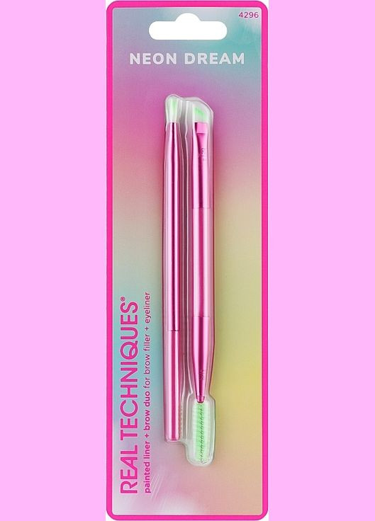 Дуэт кисточки для лица Neon Dream Brush Duo 2шт (1072459-27063649) Real Techniques (368632097)