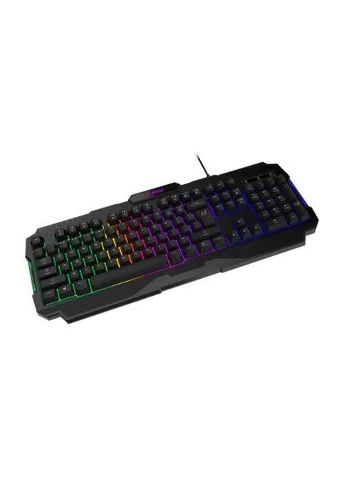 Клавіатура FORGE GK100,, USB, мембранна, RGB-підсвічування зі встановленими ефектами, 1.5 м FORGE GK100 UA MSI (395345518)