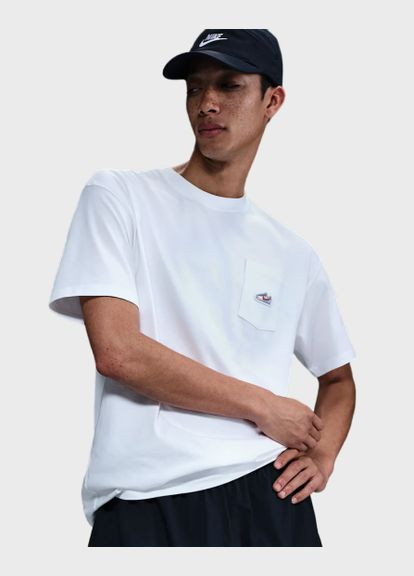Біла футболка чоловіча sportswear max90 t-shirt white ib1382-100 Nike