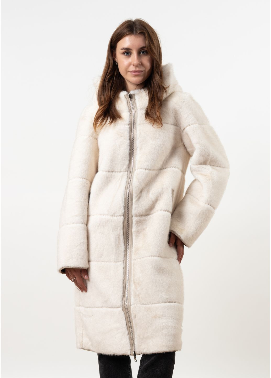 Молочный зимний Пуховик MissLynx