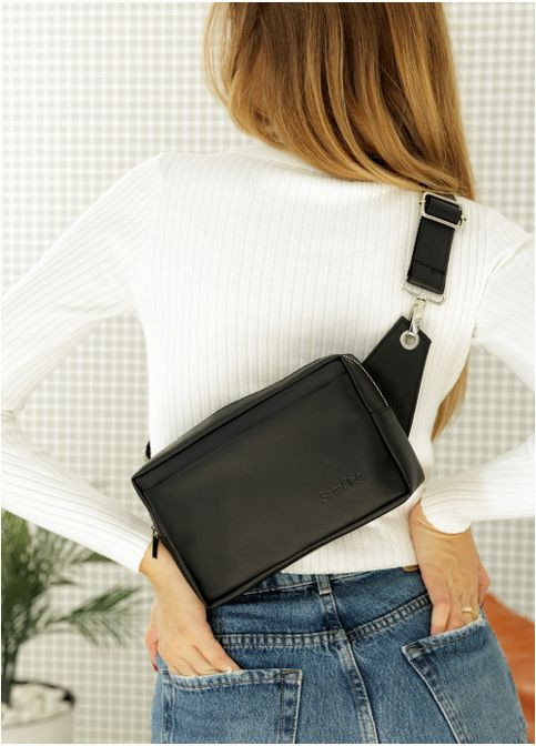 Женская сумка бананка Harvi черная (SKU_88213001-VS) Sambag (302450134)