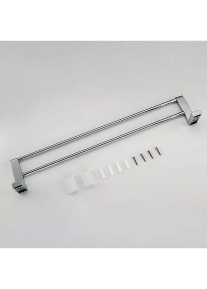 Рушникотримач F1809 з 2-ма накладками, 600 мм, білий/хром Frap (371881859)