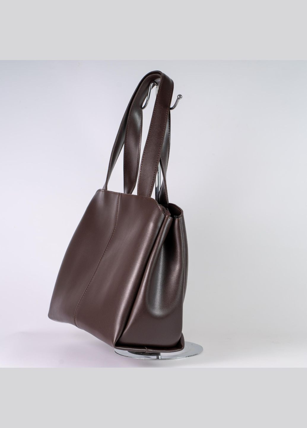 Сумка жіноча Шопер функціональна коричнева з екошкіри NIUNIU (336493077)