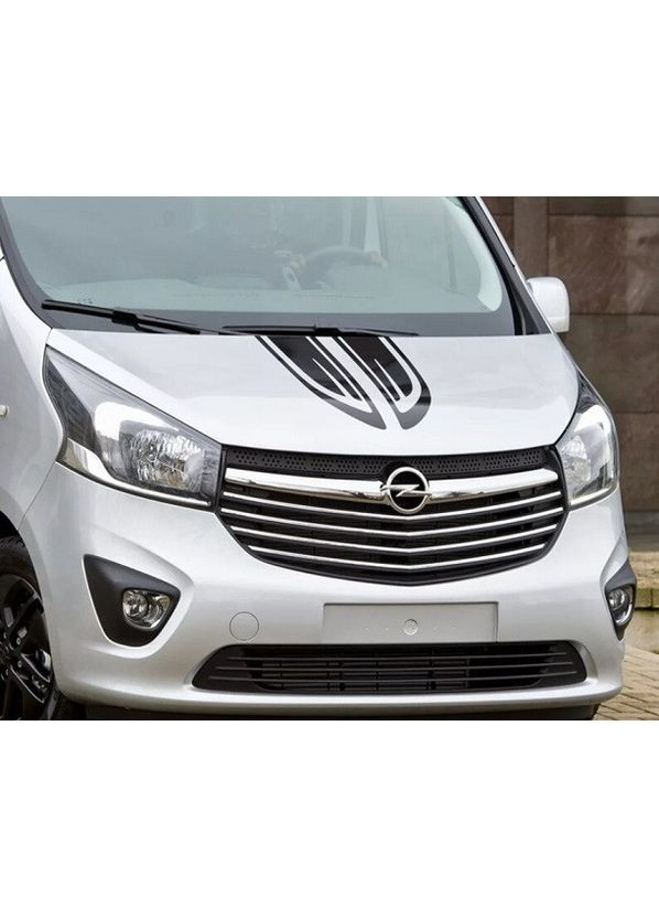 Наклейки смуги на капот 3D TUNING STUDIO Трафік Віваро B 490х150х0.060мм=2штуки No Brand (362498116)