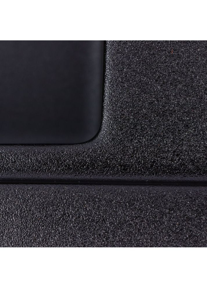 Комплект: Мойка гранитная 7950 GALANS + Смеситель Q411MB + Сифон (Черный) Valeso (353747033)