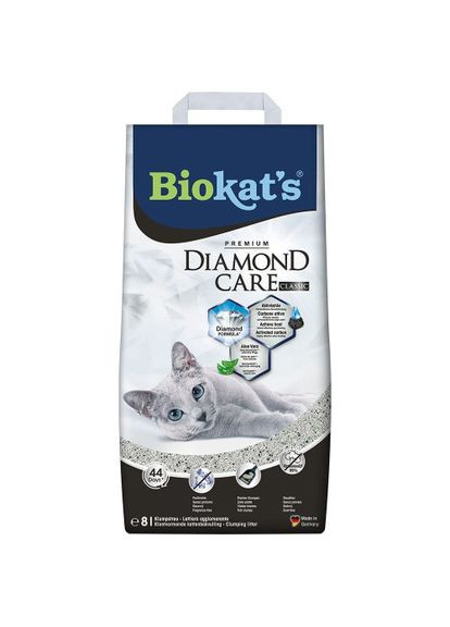 Наполнитель Biokats Diamond Classic для кошачьего туалета, бентонитовый, 8 л Biokat's (361267845)
