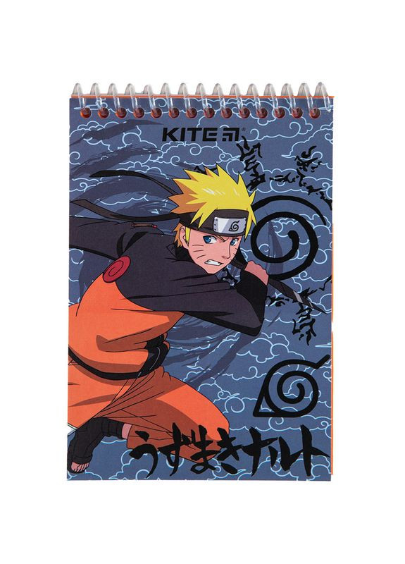 Блокнот А6/48арк. " " /NR23-196-2/ пласт. сп., чистий, "Naruto" (1/20) Kite (367761631)