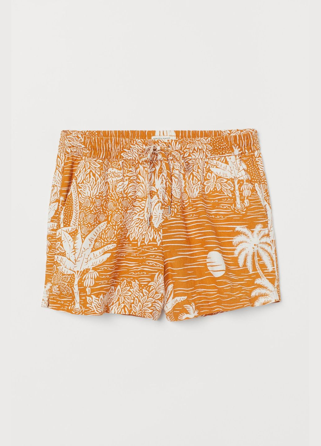 Шорти льон бленд H&M (303396504)