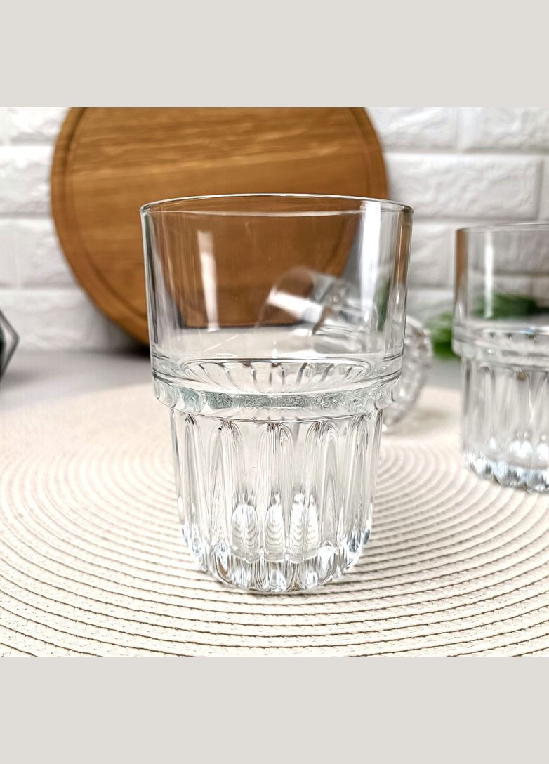 Стеклянные стаканы штабелируемые 340 мл 12 шт Hill Uniglass (303138198)