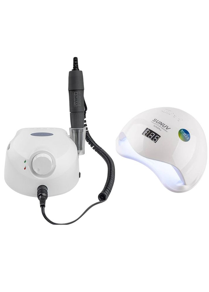 Професійний набір для манікюру та педикюру: лампа Sun 5 plus + фрезер KRYPTON XPS-400 BUCOS (362044405)