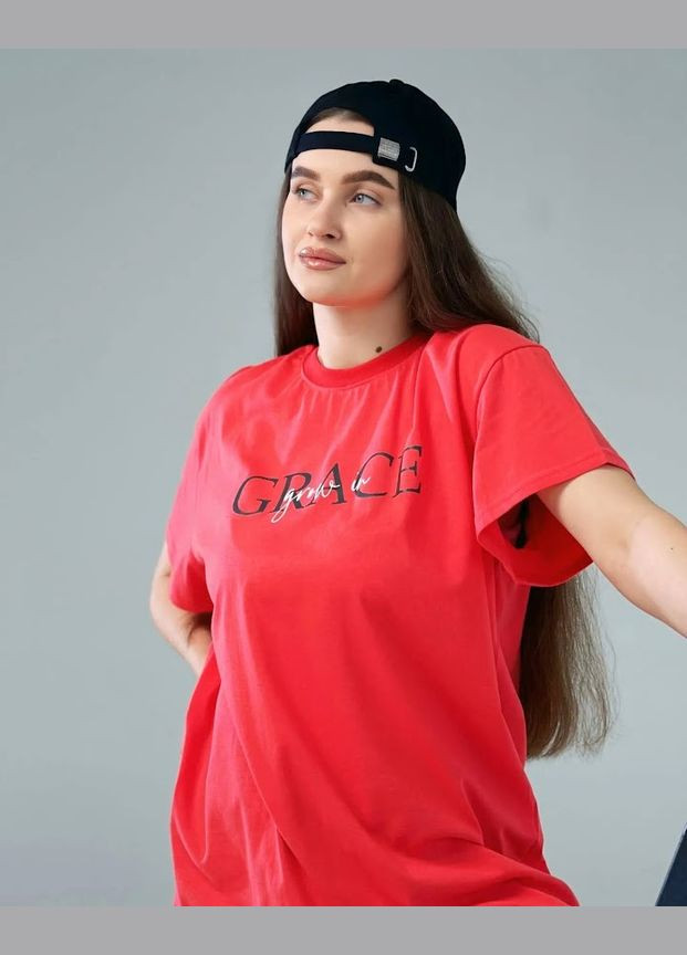 Помаранчева літня футболка жіноча hc (h001-8384-001-33) No Brand