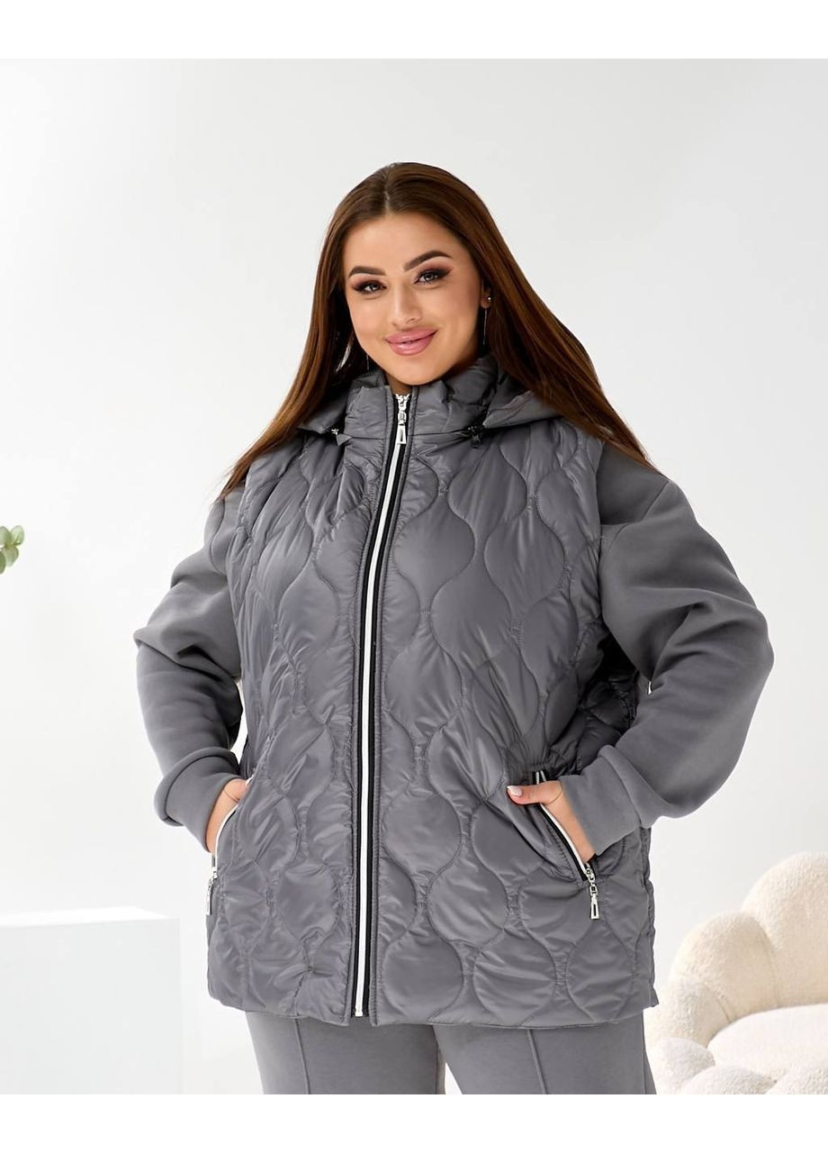 Жилет жіночий утеплений із плащівки лаке • стильний та практичний • заміри в описі GD/GL Модний простір (369625047)