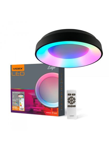 LED светильник EDGE-RC-72W-BLACK (VLE-ERC-RGB-72B) Videx (366218195)