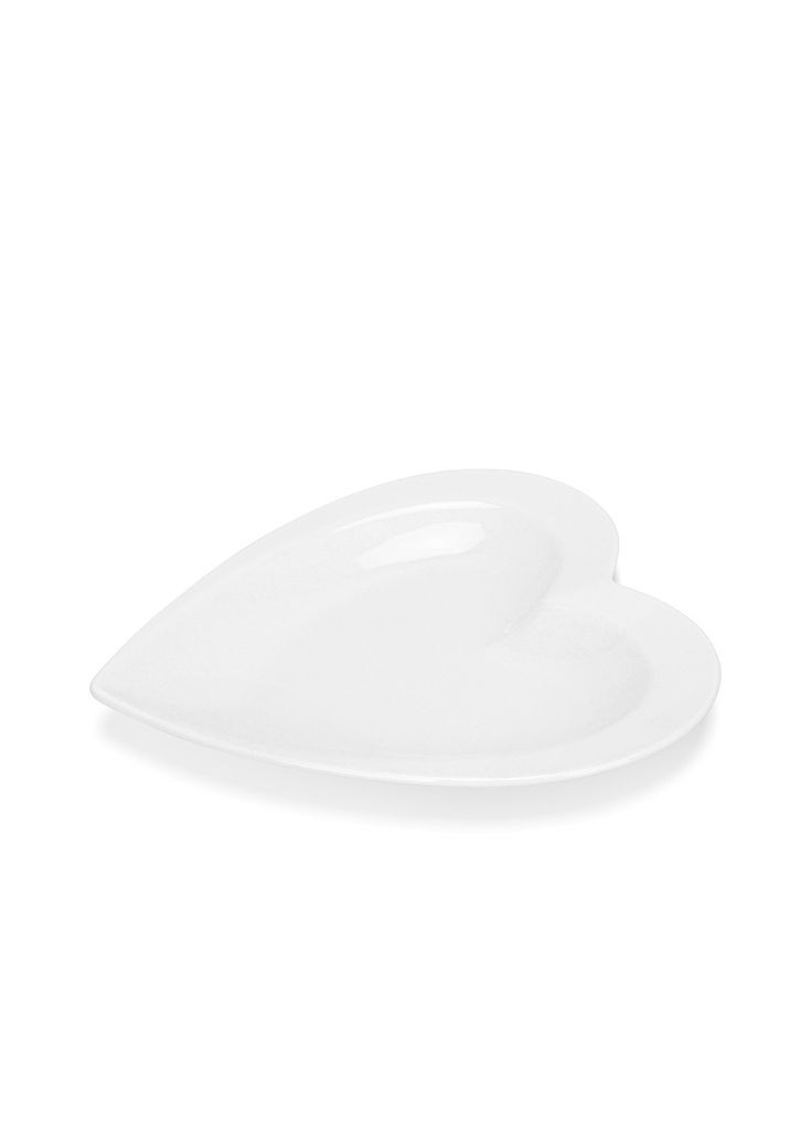 Сервировочное блюдо фарфоровое форма сердца для подачи еды и подарка столовая посуда Fissman (369759434)