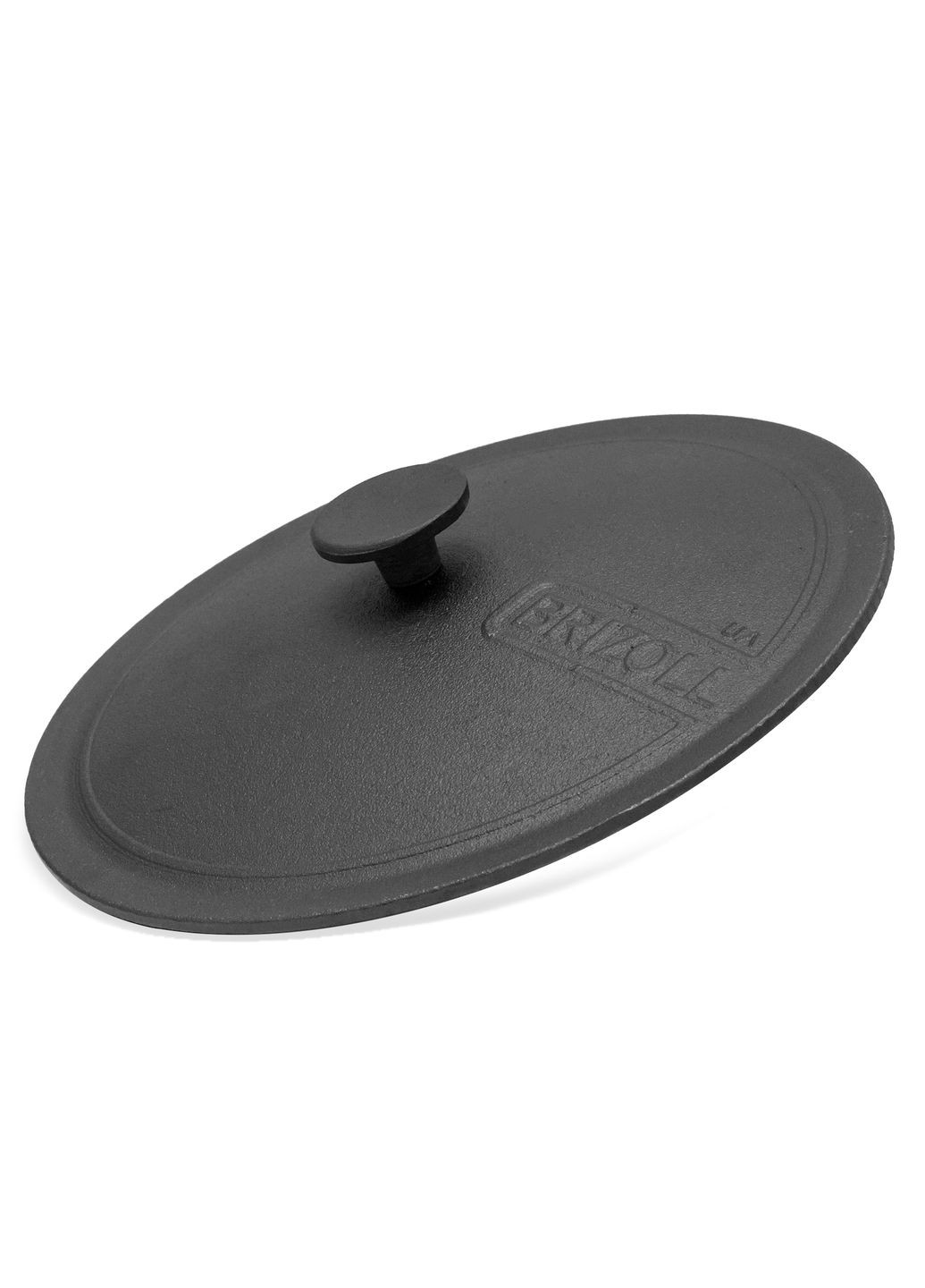 Сковорода чавунна 26 см з литою ручкою та чавунною кришкою Brizoll (322732475)