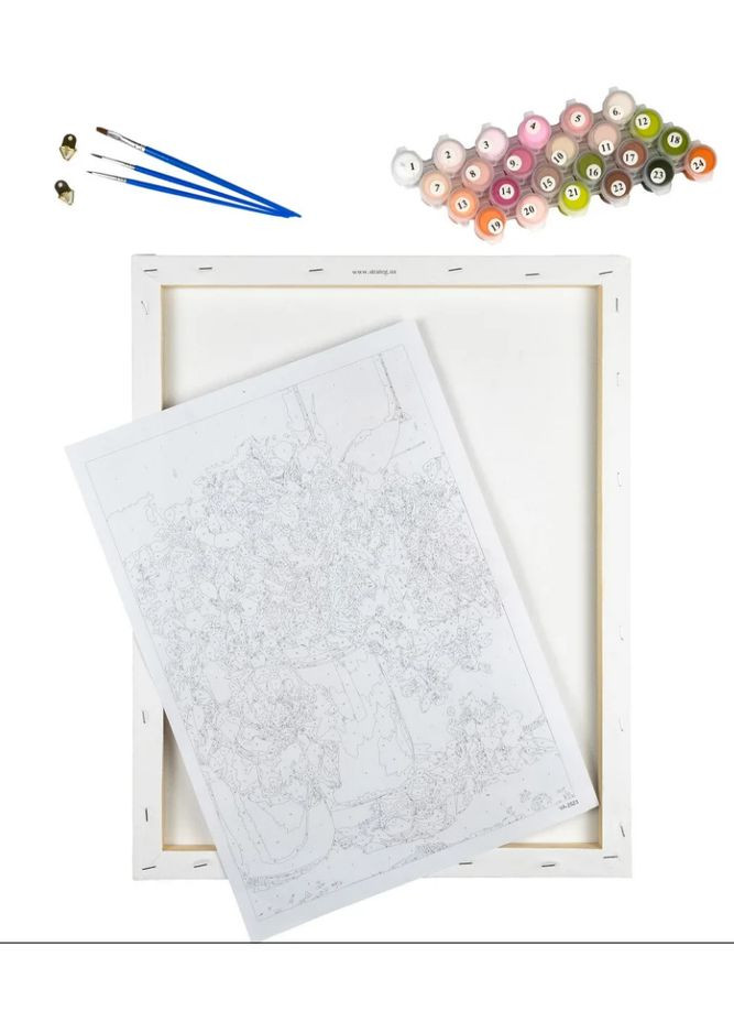 Картина за номерами Зефір над вогнищем 40х50 см GS759 ( ) Strateg (328945844)