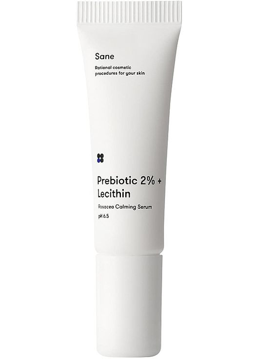 Успокаивающая сыворотка-бустер для лица Prebiotic 2% Lecithin Rosacea Calming Serum pH 6.5 30ml (963217-1006) Sane (368616264)