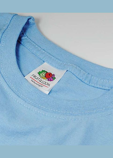Світло-блакитна футболка чоловіча valueweight (061036038l) Fruit of the Loom