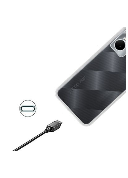 Чехол для мобильного телефона (708666) BeCover Tecno Pop 6 Pro (BE8) Transparancy (366071954)