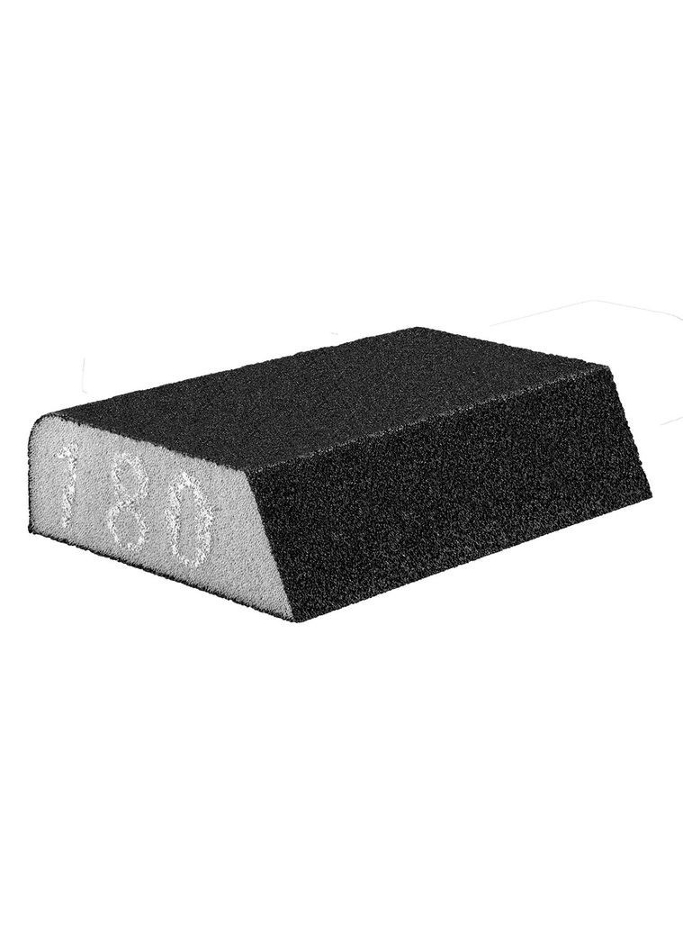 Губка наждачная коса, 98 x 25 x 68 мм, K180 Graphite (361850685)