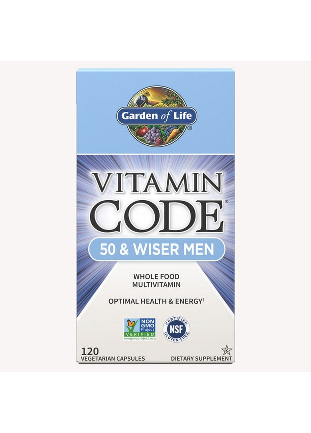 Вітаміни та мінерали Vitamin Code 50 & Wiser Men, 240 вегакапсул Garden of Life (293483129)