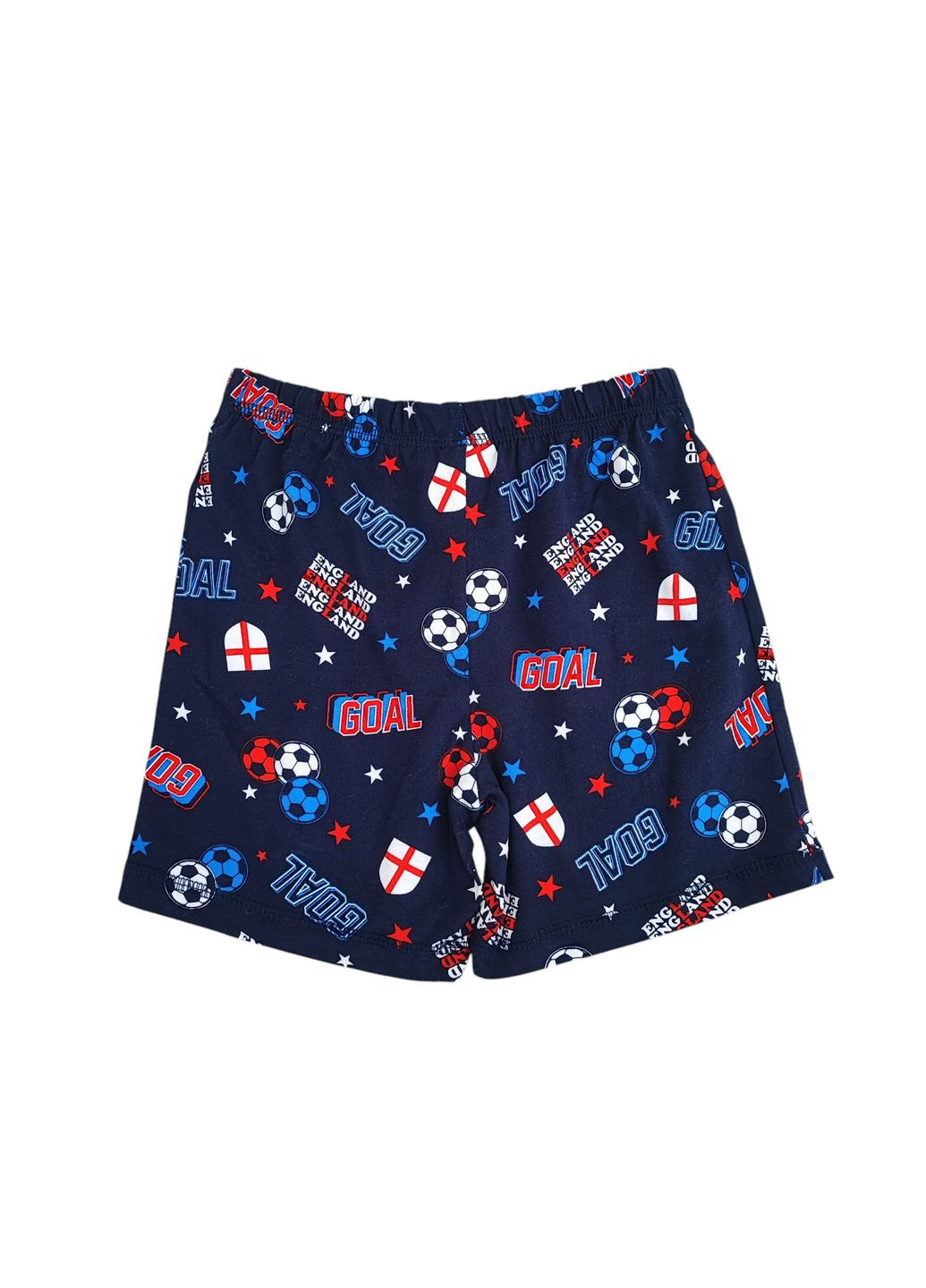 Синий летний детский летний комплект (шорты + футболка) для мальчика 104-110 см (250122078) George