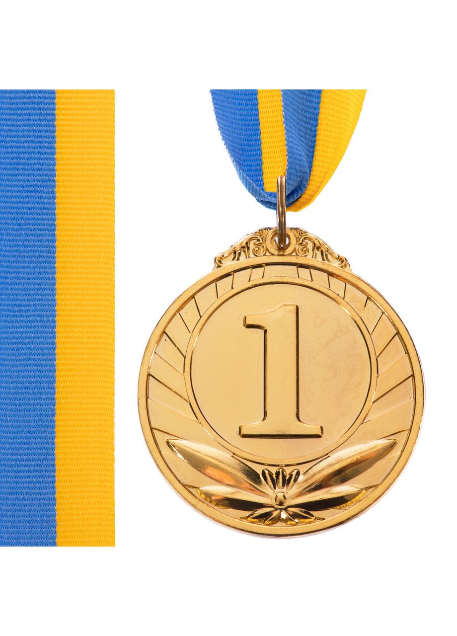 Медаль спортивная с лентой TRIUMF d-5см C-4871 (металл, d-5см, 25g золото) SP-Sport (361434662)