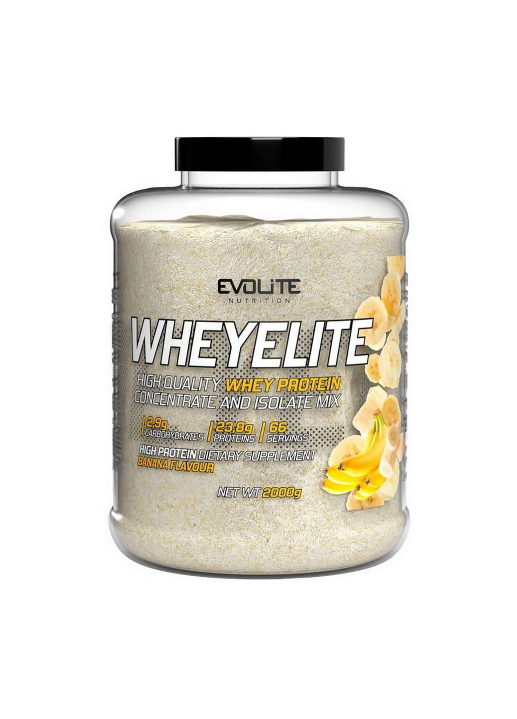 Протеин Whey Elite, 2 кг Банан Evolite Nutrition (293481768)