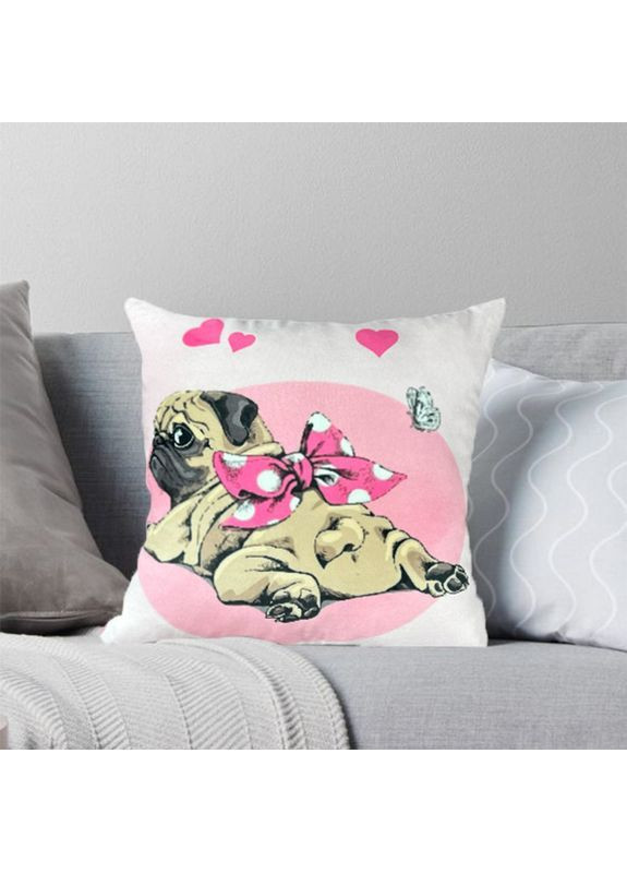 Подушка "Розовый Мопсик" Sleeptime (366870425)