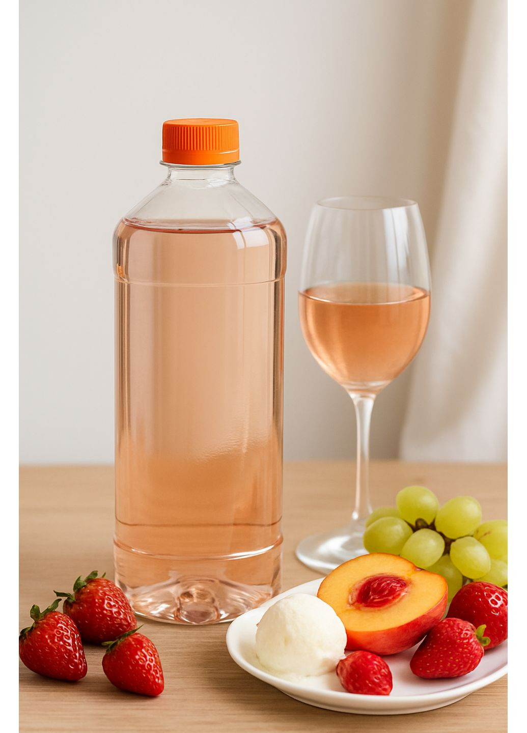 Вино Мускат Рожевий напівсолодке 1 літр Hincesti (365434906)