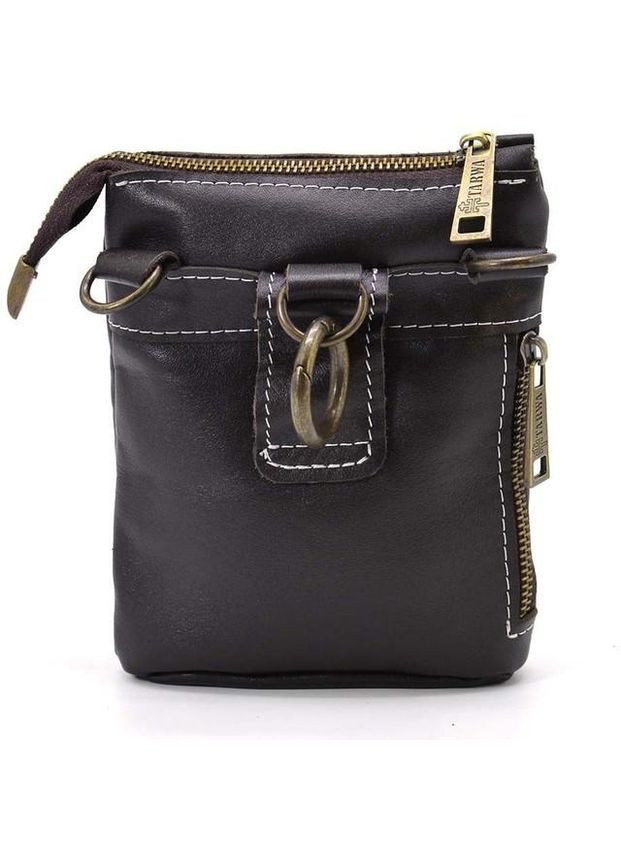 Сумка планшет через плечо из натуральной кожи мужская для документов и для телефона маленькая Коричневый 40129 TARWA (361348742)