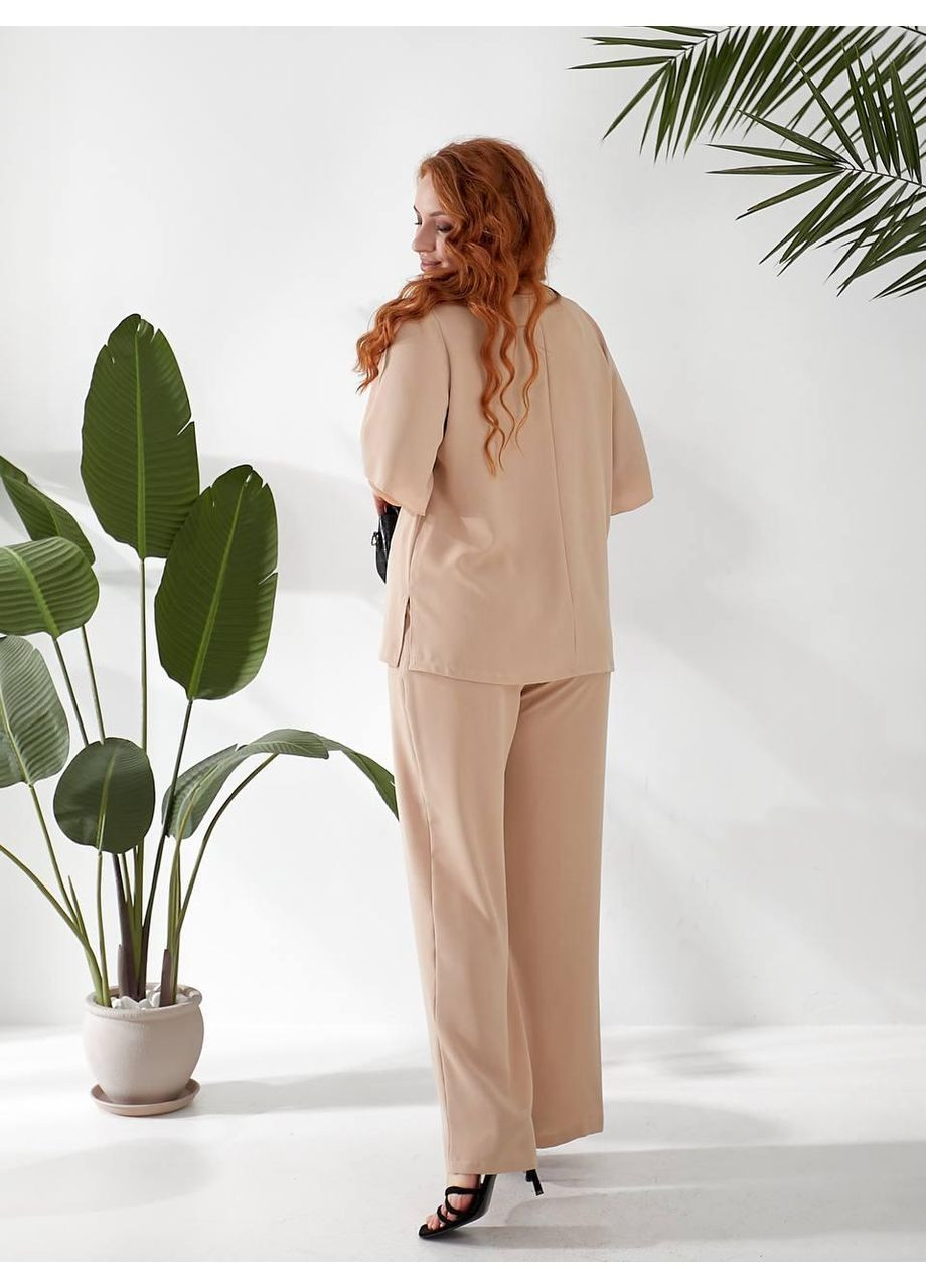 Жіночий елегантний брючний костюм з американського крепу Sofia 298 (359480199)