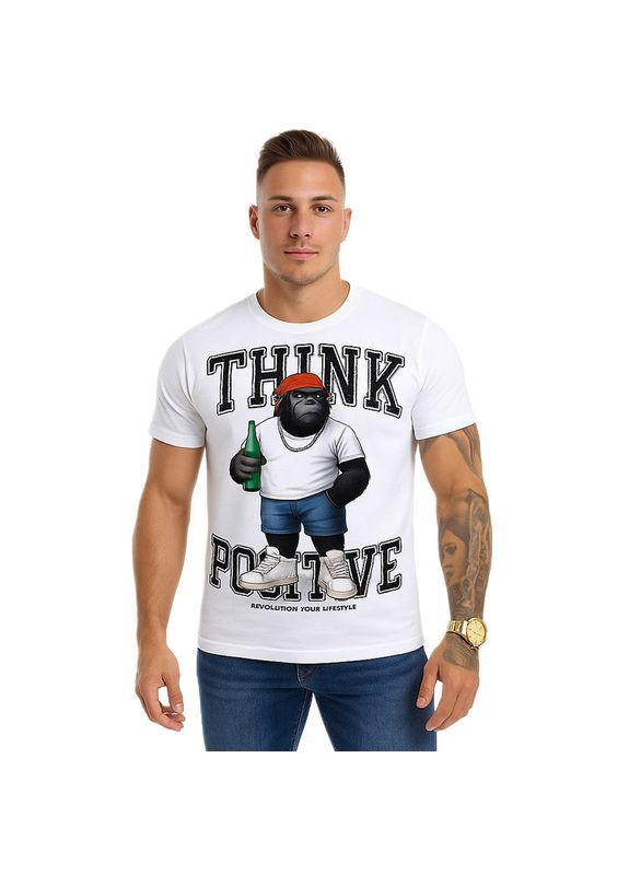 Белая мужская футболка Highlander