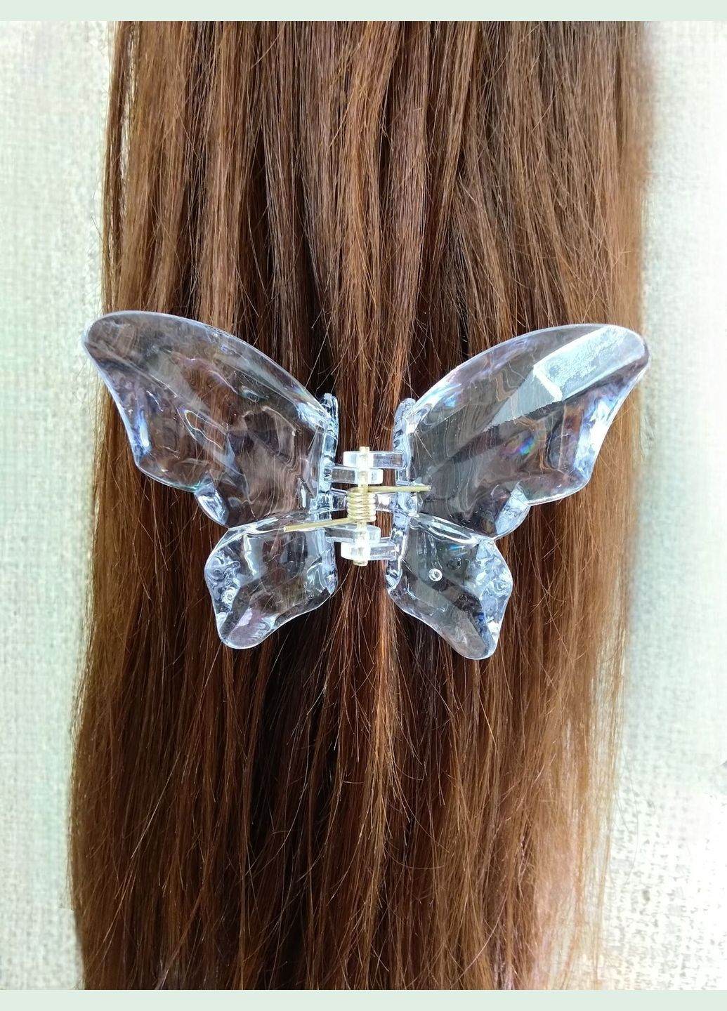 Краб для волосся " Метелик" прозорий No Brand (342323448)