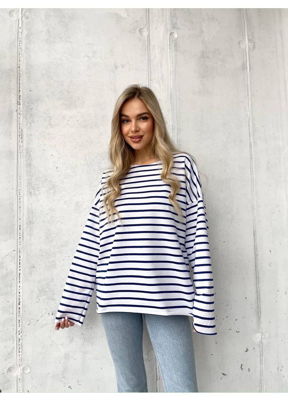 Базовый лонгслив оверсайз из турецкой двунити — ЗАМЕР В ОПИСАНИИ DK/DL Мода без кордонів (369899522)