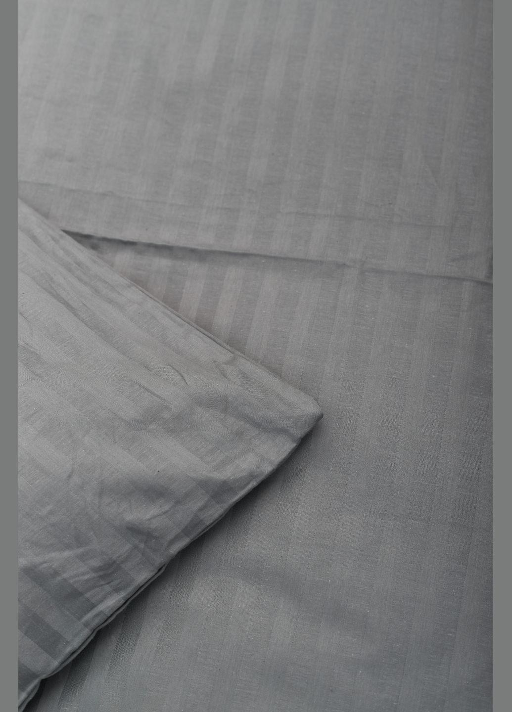 Комплект постельного белья Satin Stripe двуспальный 175х210 наволочки 4х70х70 (MS-820003649) Moon&Star stripe gray (288043688)