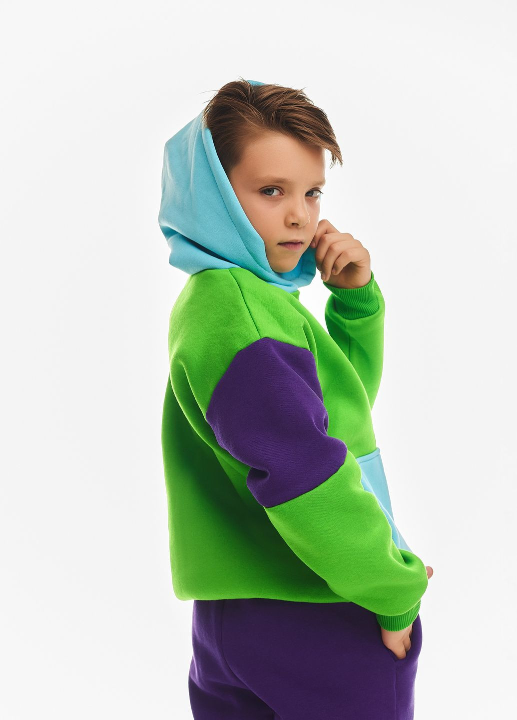 Дитячий спортивний утеплений костюм на флісі для хлопчика Kindamor Active Heat 2024-2025 (302663615)